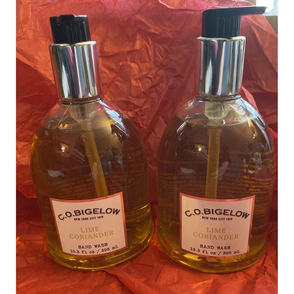 Bath & Body Works C.O. Bigelow Lime Coriander Hand Soap Wash 13.3 oz Set Of 2